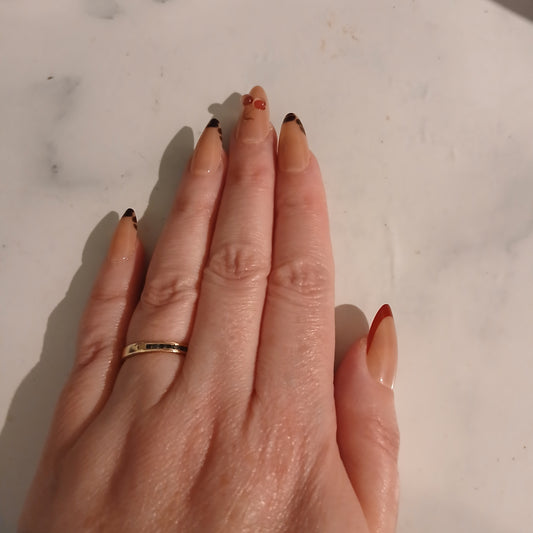 Cherry Amour | Cherry French Tip Press-On Nails