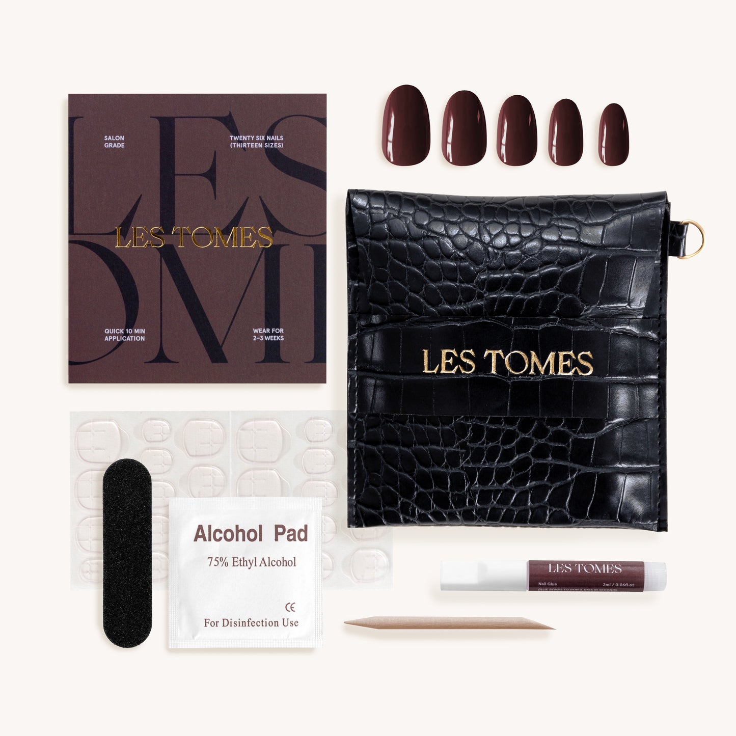 Press on Nails - Cherry Liqueur image 3