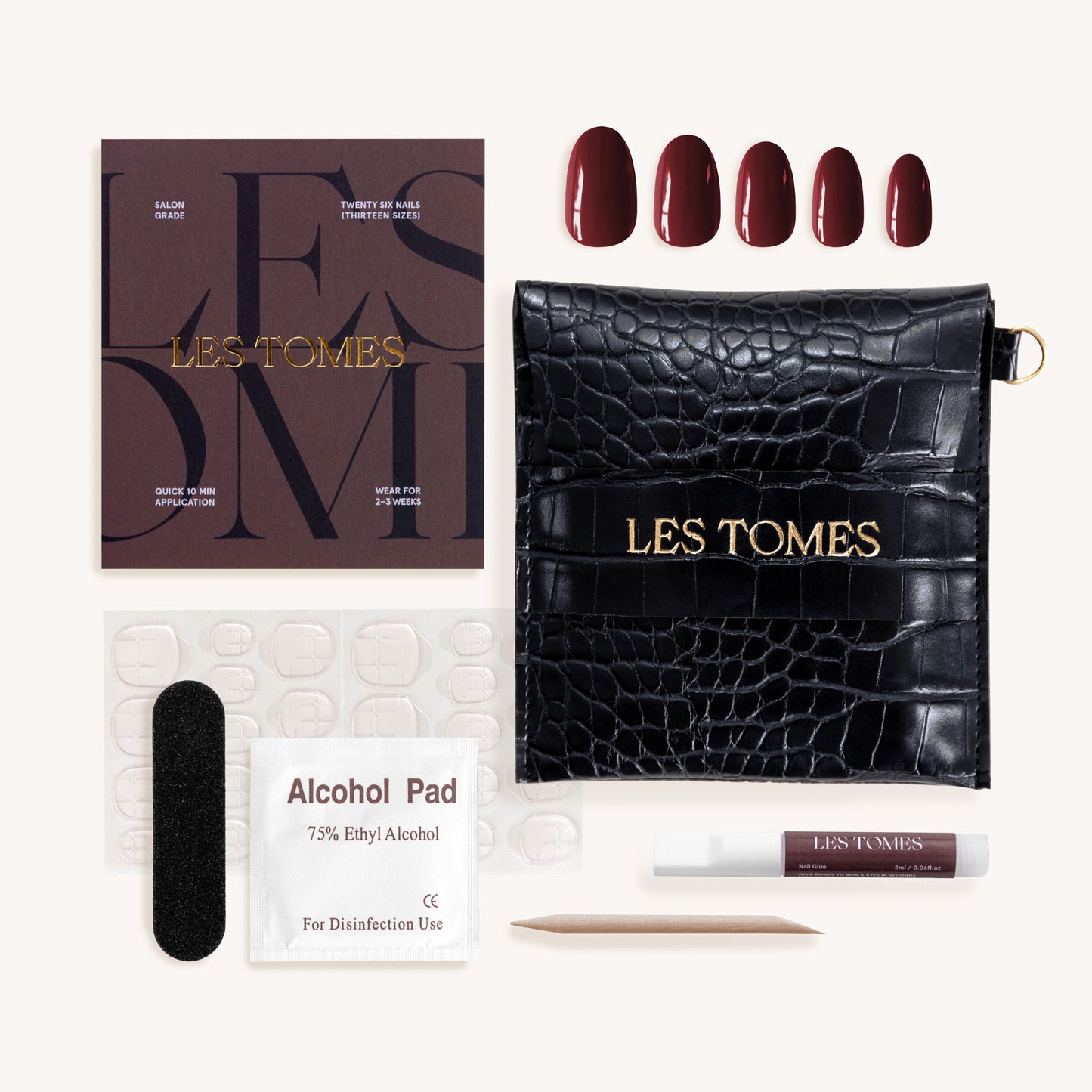 Press on Nails - Crimson Crush Bundle image 4