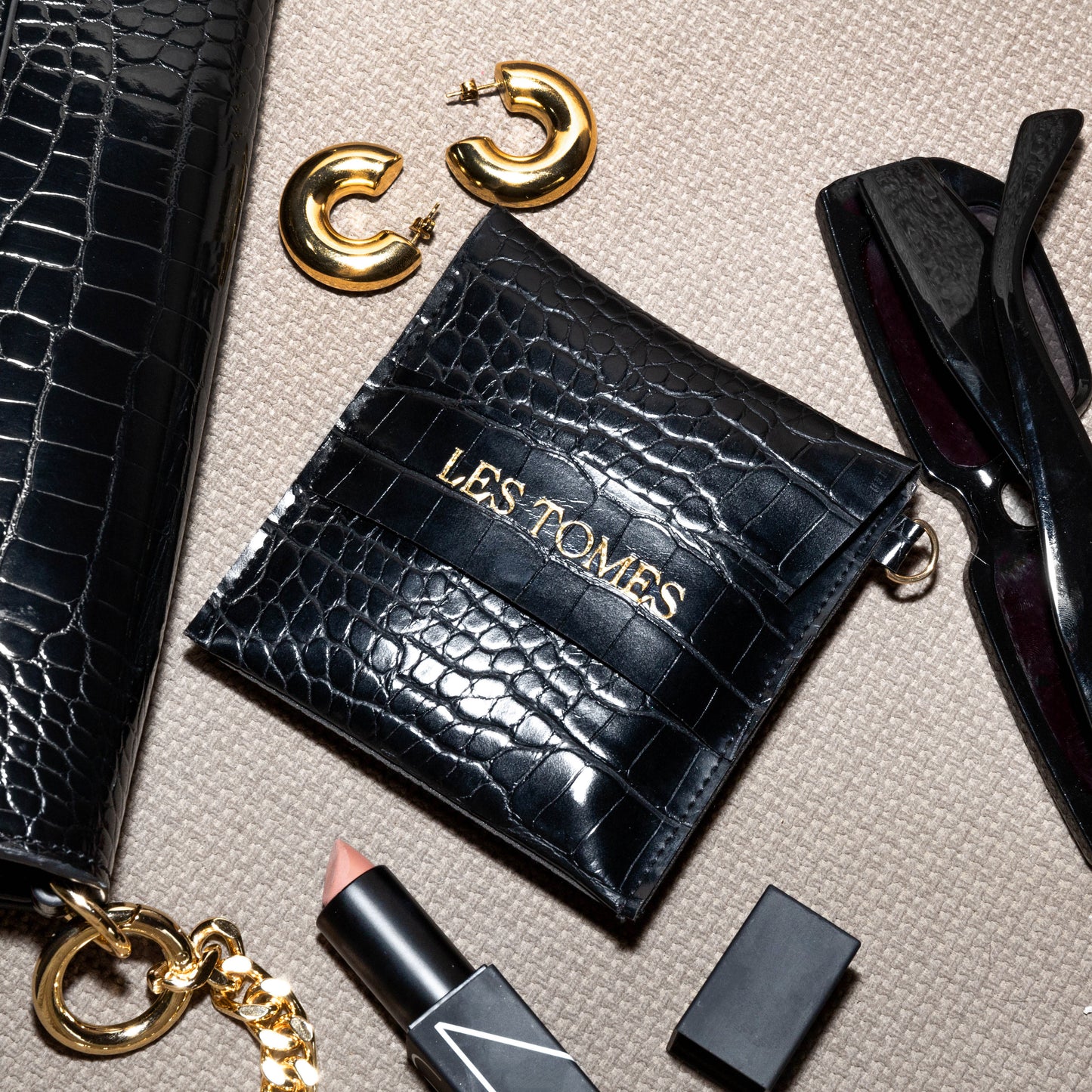 Les Tomes Signature Vegan Leather Pouch image 0