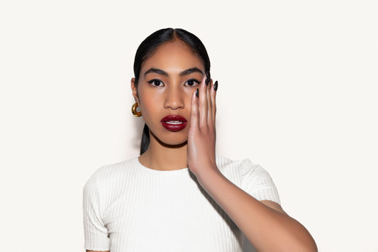 Press on Nails - Noir Rose image 1