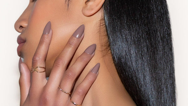 Press on Nails - Grey Amethyst  image 1