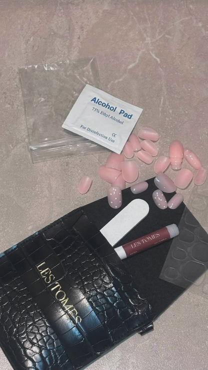 Vanilla Pearl | Soft Pink Press-On Nails