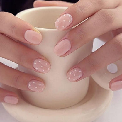 Vanilla Pearl | Soft Pink Press-On Nails