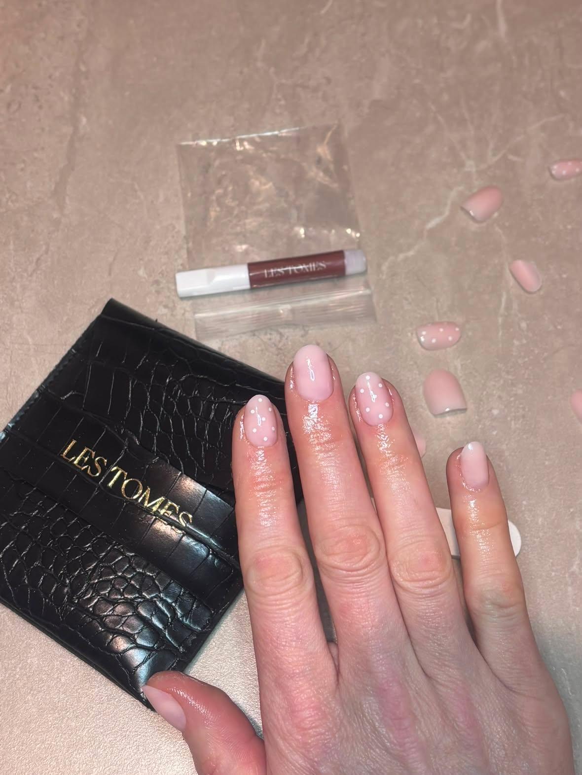 Vanilla Pearl | Soft Pink Press-On Nails